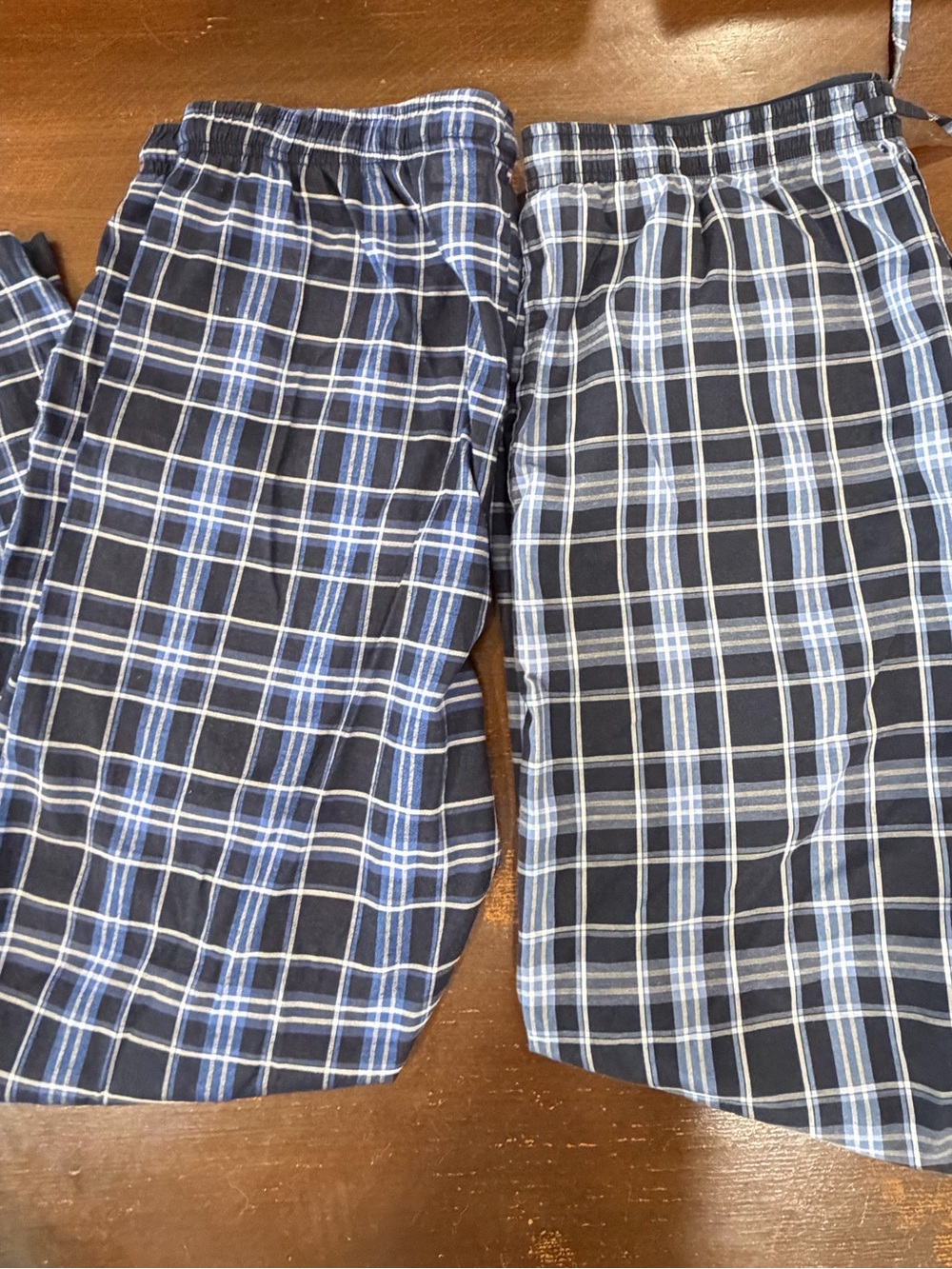 Mission Ridge Plaid Lounge Pants - Two Navy & Black Pairs